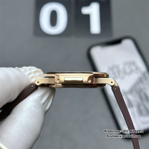 PPF A324SC Nautilus 5711 40mm RG Grey Dial Brown Rubber Strap - Image 4