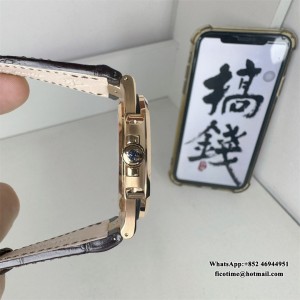 3KF A324SC Nautilus 5711 40mm RG Grey Dial Brown Leather Strap - Image 4