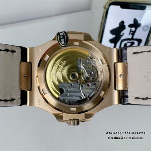 3KF A324SC Nautilus 5711 40mm RG Grey Dial Brown Leather Strap - Image 5