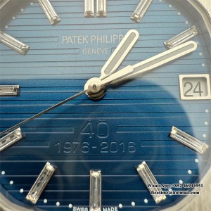 3KF A324SC Nautilus 5711 40th Annyversery 40mm Blue Dial SS Bracelet - Image 4