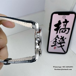 3KF A324SC Nautilus 5711 40mm Green Dial Black Leather Strap - Image 6