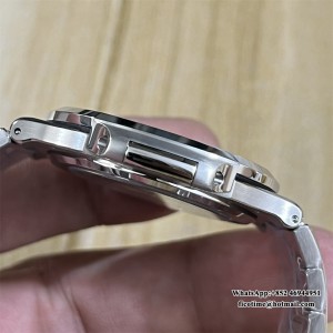 3KF A324SC Nautilus 5713 40mm Diamond Bezel Blue Dial SS Bracelet - Image 3