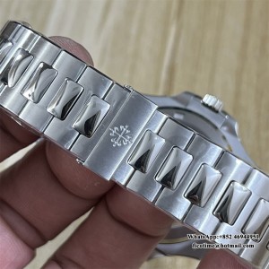 3KF A324SC Nautilus 5713 40mm Diamond Bezel Blue Dial SS Bracelet - Image 5