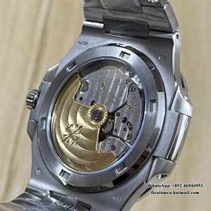 3KF A324SC Nautilus 5713 40mm Diamond Bezel Blue Dial SS Bracelet - Image 8