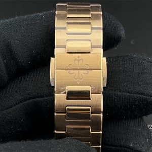 PPF A324SC Nautilus 7118 35.2mm Diamond Bezel RG White Dial RG Bracelet - Image 8