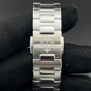 PPF A324SC Nautilus 7118 35.2mm Diamond Bezel Blue Dial SS Bracelet - Image 3