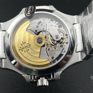 PPF A324SC Nautilus 7118 35.2mm Diamond Bezel Blue Dial SS Bracelet - Image 5