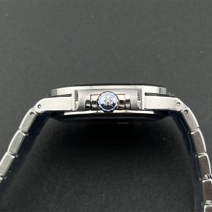 PPF A324SC Nautilus 7118 35.2mm Diamond Bezel Blue Dial SS Bracelet - Image 7