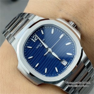 3KF A324SC Nautilus 7118 35.2mm Blue Dial SS Bracelet - Image 4