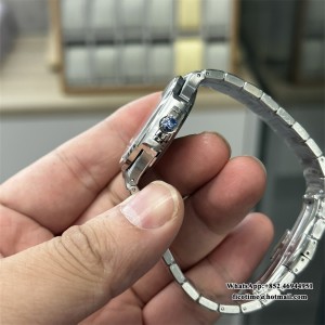 3KF A324SC Nautilus 7118 35.2mm Diamond Bezel Blue Dial SS Bracelet - Image 5