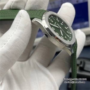 3KF A330SC Aquanaut 5168 42mm Green Dial Green Rubber Strap - Image 5