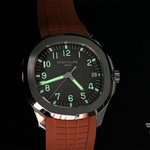 3KF A330SC Aquanaut 5167 40mm Black Dial Orange Rubber Strap - Image 4