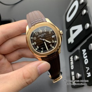 ZF A324SC Aquanaut 5167 40mm RG Brown Dial Brown Rubber Strap - Image 3