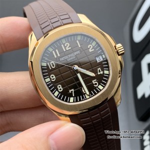 ZF A324SC Aquanaut 5167 40mm RG Brown Dial Brown Rubber Strap - Image 5