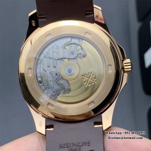 ZF A324SC Aquanaut 5167 40mm RG Brown Dial Brown Rubber Strap - Image 6