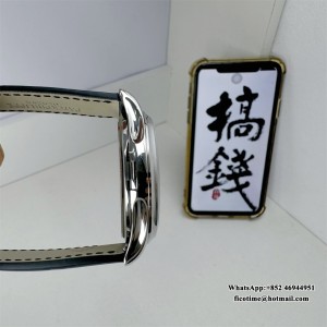 ZF A324SC Calatrava 5227 39mm White Dial Black Leather Strap - Image 4