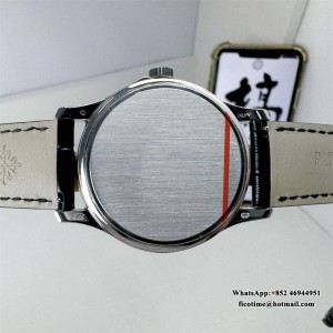 ZF A324SC Calatrava 5227 39mm White Dial Black Leather Strap - Image 6