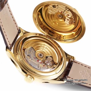 ZF A324SC Calatrava 5227 39mm RG White Dial Black Leather Strap - Image 5