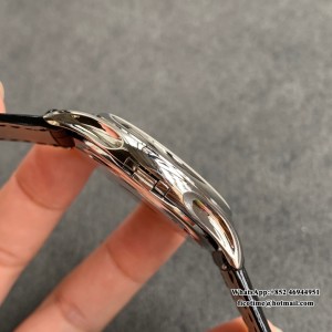 ZF A324SC Calatrava 5227 39mm Black Dial Black Leather Strap - Image 7