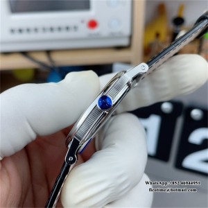 MKSF MY9015 Classique5177-29 38mm White Dial Black Leather Strap - Image 4