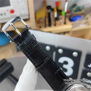 MKSF MY9015 Classique5177-12 38mm White Dial Black Leather Strap - Image 4