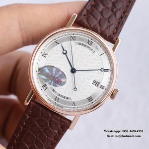 MKSF MY9015 Classique5177-12 38mm RG White Dial Brown Leather Strap - Image 6