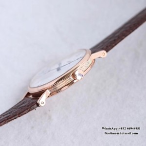 MKSF MY9015 Classique5177-15 38mm RG White Dial Brown Leather Strap - Image 4