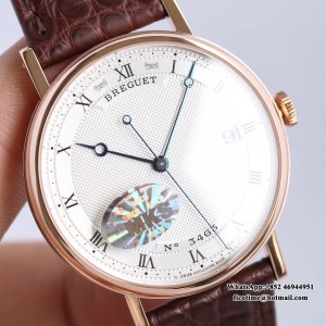 MKSF MY9015 Classique5177-15 38mm RG White Dial Brown Leather Strap - Image 9