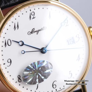 MKSF MY9015 Classique5177-29 38mm YG White Dial Black Leather Strap - Image 8