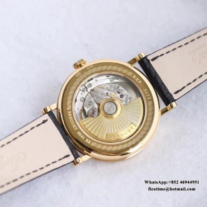 MKSF MY9015 Classique5177-15 38mm YG White Dial Black Leather Strap - Image 3