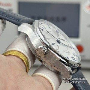 ZF A51011 IWC Portugieser 42mm IW500107 White Dial Blue Leather Strap - Image 4