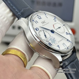 ZF A51011 IWC Portugieser 42mm IW500107 White Dial Blue Leather Strap - Image 7