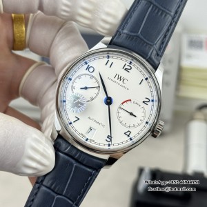 ZF A51011 IWC Portugieser 42mm IW500107 White Dial Blue Leather Strap - Image 8