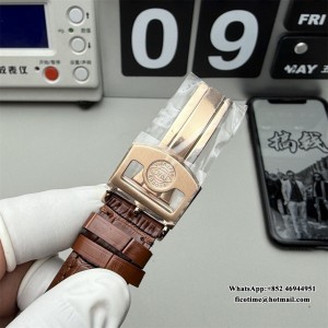 ZF A52850 IWC Portugieser 44mm IW503504 RG White Dial Brown Leather Strap - Image 5