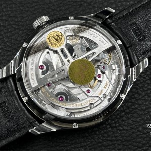 ZF A51011 IWC Portugieser 42mm IW500703 Black Dial Black Leather Strap - Image 3