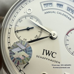 ZF A52850 IWC Portugieser 44mm IW503501 White Dial Black Leather Strap - Image 2