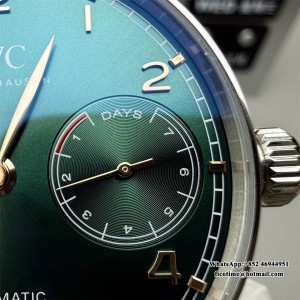 ZF A51011 IWC Portugieser 42mm IW500708 Green Dial Black Leather Strap - Image 8