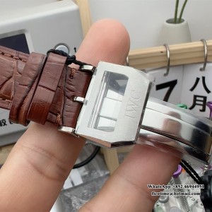 ZF A7750 IWC Portugieser Chrono 41mm IW371445 White Dial Brown Leather Strap - Image 4