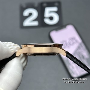 ZF A7750 IWC Portugieser Chrono 41mm IW371482 RG Grey Dial Black Leather Strap - Image 3