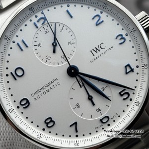 ZF A7750 IWC Portugieser Chrono 41mm IW371617 White Dial SS Bracelet - Image 2