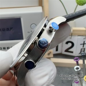 ZF A7750 IWC Portugieser Chrono 41mm IW371609 Black Dial Black Leather Strap - Image 2