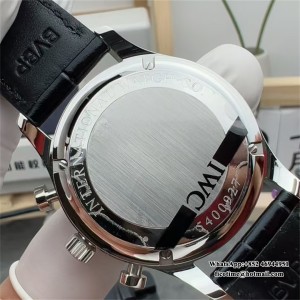 ZF A7750 IWC Portugieser Chrono 41mm IW371609 Black Dial Black Leather Strap - Image 3