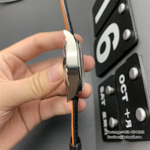 ZF A7750 IWC Da Vinci Chrono Laureus Sport 42mm IW393402 Blue Dial Black Leather Strap - Image 2