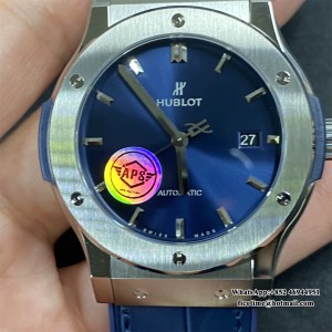 APSF A1110 Classic Fusion 42mm Blue Dial Blue Rubber Strap - Image 3