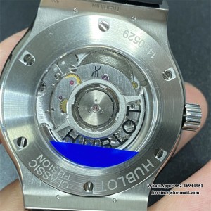 APSF A1110 Classic Fusion 42mm Black Dial Black Leather Strap - Image 2