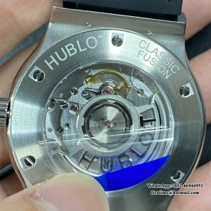 APSF A1110 Classic Fusion 42mm Black Dial Black Leather Strap - Image 6