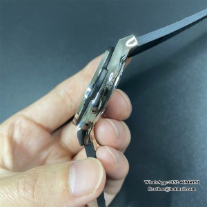 APSF A1110 Classic Fusion 42mm White Dial Black Leather Strap - Image 6