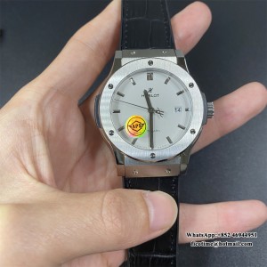 APSF A1110 Classic Fusion 42mm White Dial Black Leather Strap - Image 7