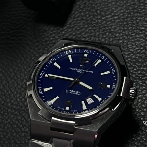 PPF A1226SC Overseas 42mm 47040 Blue Dial SS Bracelet - Image 5