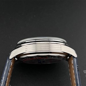 BLSF A7750 Breitling Chrono 42mm PREMIER B01 Blue Dial Blue Leather Strap - Image 8